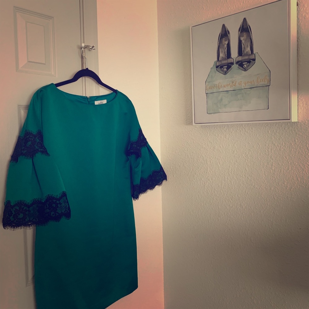 Badgley Mishka Emerald Green Dress Size Small